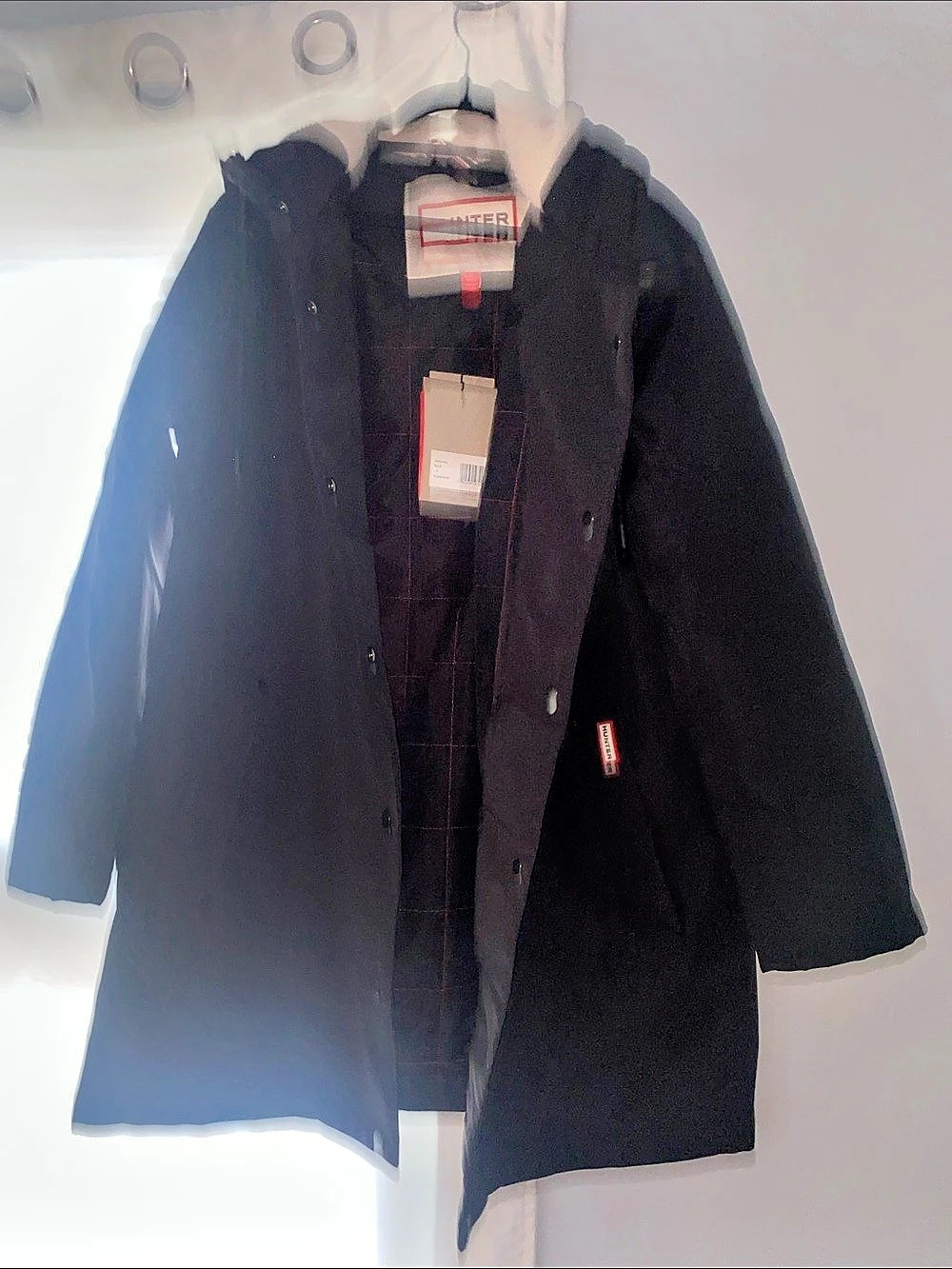 Rainier Black Raincoat NWT